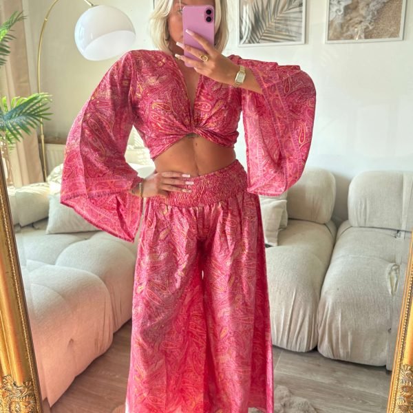 Ensemble deux pièces rose